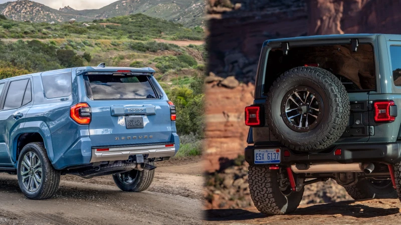 Toyota 4Runner vs Jeep Wrangler 2025