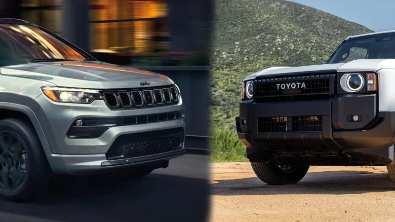 Jeep Compass 2025 vs Toyota Land Cruiser 2025