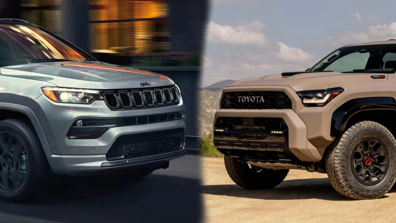 Jeep Compass 2025 vs Toyota 4Runner 2025