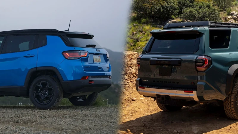 Jeep Compass 2025 vs Toyota 4Runner 2025