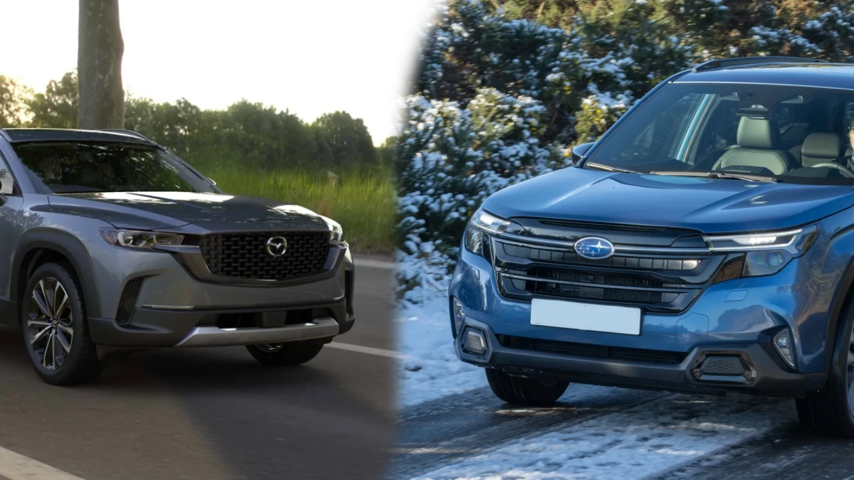 Mazda CX-50 2025 против Subaru Forester 2025: Какой компактный SUV выбрать?